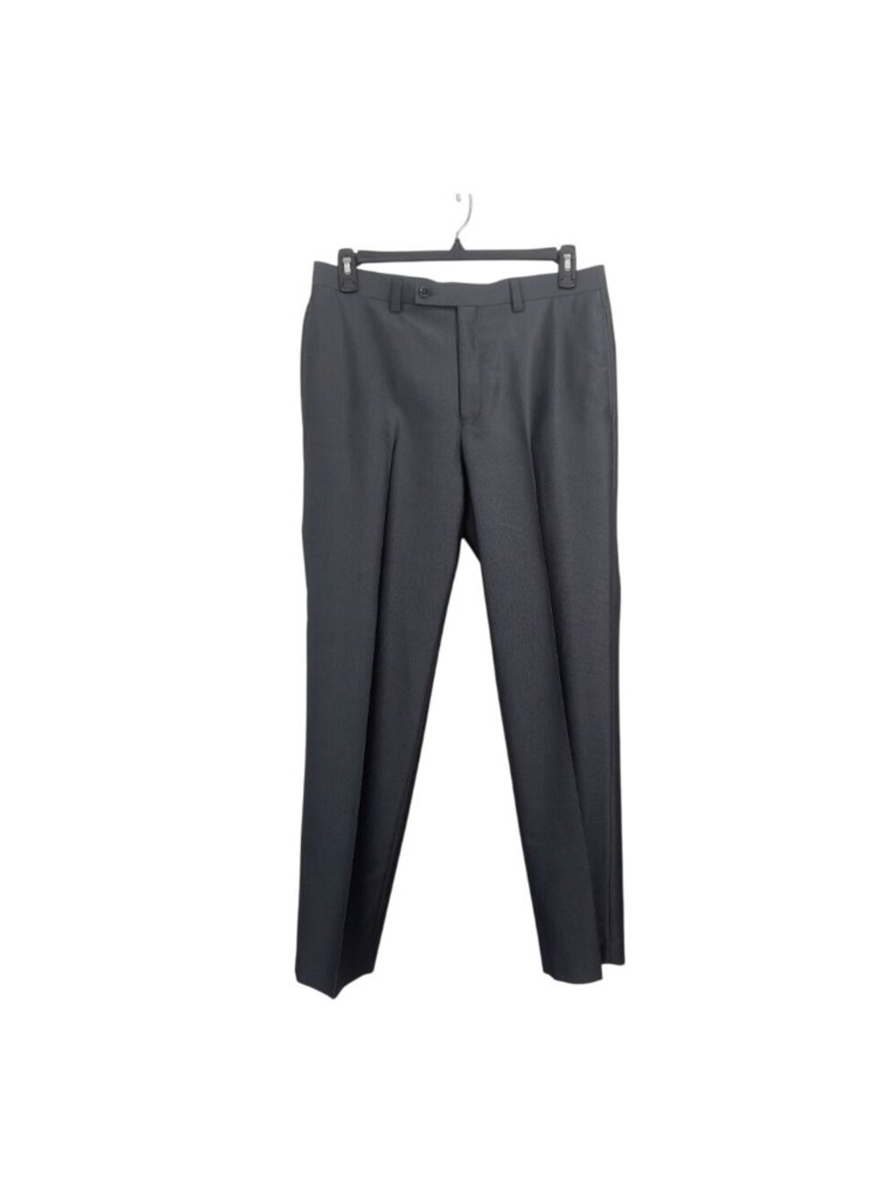 Calvin Klein Men's Dress Pants 34W X 32L Dark Gray Polyester & Rayon Casual